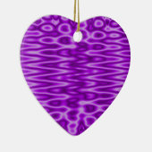 紫色パターン セラミックオーナメント (右)