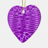 紫色パターン セラミックオーナメント (左)