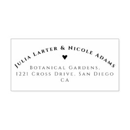 紫色ピンクのワイルドオーキッドの花のリース ウェディング セルフインキングスタンプ