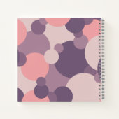 紫色ピンク分子レシピ書 ノートブック (裏面)