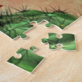 紫色ピンク赤サボテン花パズル絵画ズ ジグソーパズル (側面)