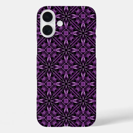 紫色フラクタルビクトリアンタル Case-Mate iPhoneケース (裏面)
