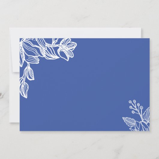 紫色フローラグラフィッモダンク葬儀悔やみや弔慰 サンキューカード (裏面)