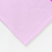 紫色フローラ平パーソナライズされた穏祈りの言葉毛布 フリースブランケット (角)