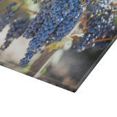 紫色ブドウのガラス切り板 カッティングボード (角)