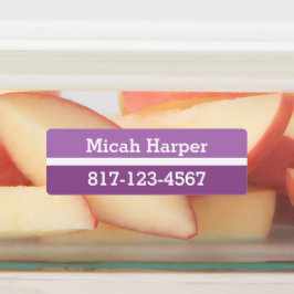 紫色ブロック粘着ラベル中四角形 ラベル