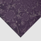 紫色ベージュ万華鏡のように千変万化するパターンのフラクタルパターン 薄葉紙 (詳細)