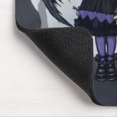 "紫色ペーパーハート"のマウスパッド マウスパッド (コーナー)