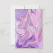 紫色ホログラフィックカラーシフト事業 サンキューカード (裏面)