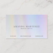 紫色ホログラム名刺 名刺 (裏面)