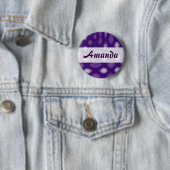 紫色マニア-名前 缶バッジ (インサイチュ)