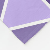 紫色モダンの幾何三角形 フリースブランケット (角)