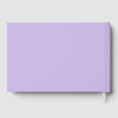 紫色ライラックの水彩手紙 花嫁へのメッセージ ゲストブック (裏面)