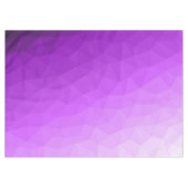 紫色ラベンダーのグラデーションの幾何学的メッシュパターン テーブルクロス (正面(横))