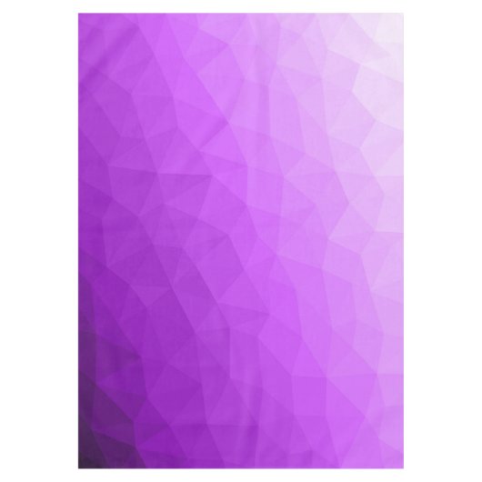 紫色ラベンダーのグラデーションの幾何学的メッシュパターン テーブルクロス (正面)