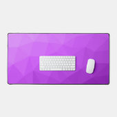 紫色ラベンダーのグラデーションの幾何学的メッシュパターン デスクマット (キーボード&マウス)