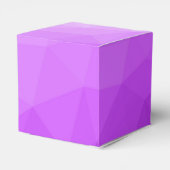 紫色ラベンダーのグラデーションの幾何学的メッシュパターン フェイバーボックス (裏面サイド)