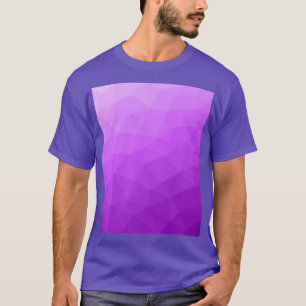 紫色ラベンダーのグラデーションの幾何学的メッシュパターン Tシャツ