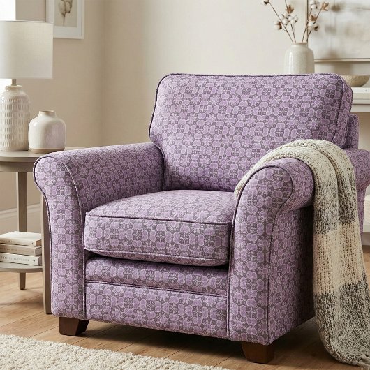 紫色ラベンダーモエレガントザイク模様 ファブリック