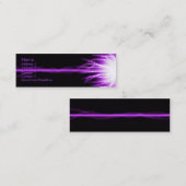 紫色レーザー スキニー名刺 (正面/裏面)