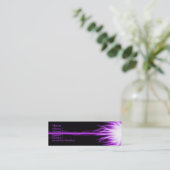 紫色レーザー スキニー名刺 (スタンド正面)