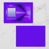 紫色光線(写真フレーム) 名刺 (正面/裏面)