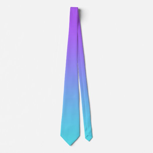 紫色及びターコイズのタイ ネクタイ (正面)