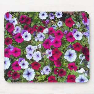 紫色及びラベンダーの花: マウスパッド