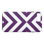紫色及び白いシェブロンのiPhone 8/7のプラスの堅い場合 Case-Mate iPhoneケース (裏面(横))