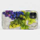 紫色及び緑のブドウ Case-Mate iPhoneケース (裏面(横))