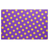紫色及び黄色の水玉模様 ファブリック (ヤード)