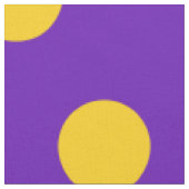 紫色及び黄色の水玉模様 ファブリック (クローズアップ)