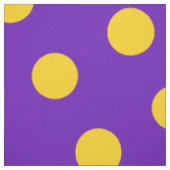 紫色及び黄色の水玉模様 ファブリック (見本)