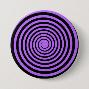 紫色及び黒い螺線形によってカスタマイズテンプレート 缶バッジ