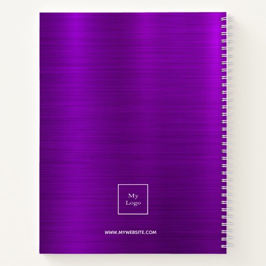 紫色商標商务标志 ノートブック (裏面)