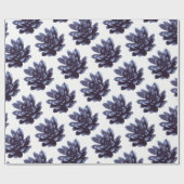 紫色多肉植物 ラッピングペーパー (フラット)