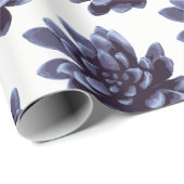 紫色多肉植物 ラッピングペーパー (ロールコーナー)