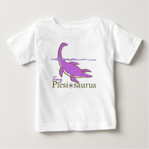 紫色小さいPlesiosaurus ベビーTシャツ