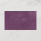紫色弁護士は正義の金ゴールドの効果のキャンバスのはかりで測ました 名刺 (裏面)