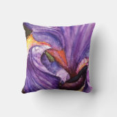 紫色彩の鮮やかの菖蒲の花 クッション (裏面)