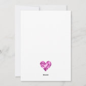 紫色愛心甜美老師 シーズンカード (裏面)