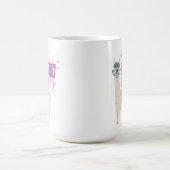 紫色戯曲ラマ無し コーヒーマグカップ (中央)