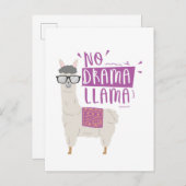 紫色戯曲ラマ無し シーズンポストカード (正面/裏面)