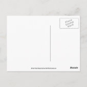 紫色抽象アート感謝カード ポストカード (裏面)