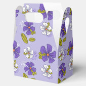 紫色春の花柄 フェイバーボックス (オープン)