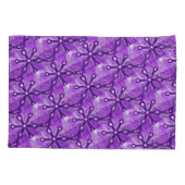 紫色木および記号 枕カバー (裏面)