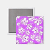 紫色木槿花 マグネット (正面/裏面)