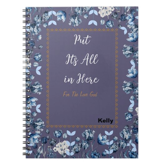 紫色植物コレクション ノートブック (正面)