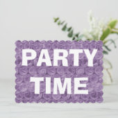 紫色气泡膜乔迁邀请函 招待状 (スタンド正面)