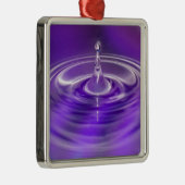 紫色水低下 メタルオーナメント (右)